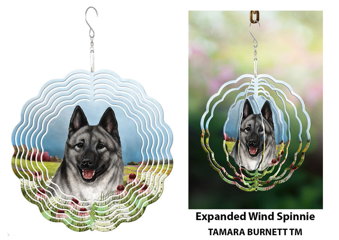 Norwegian Elkhound Wind Spinner