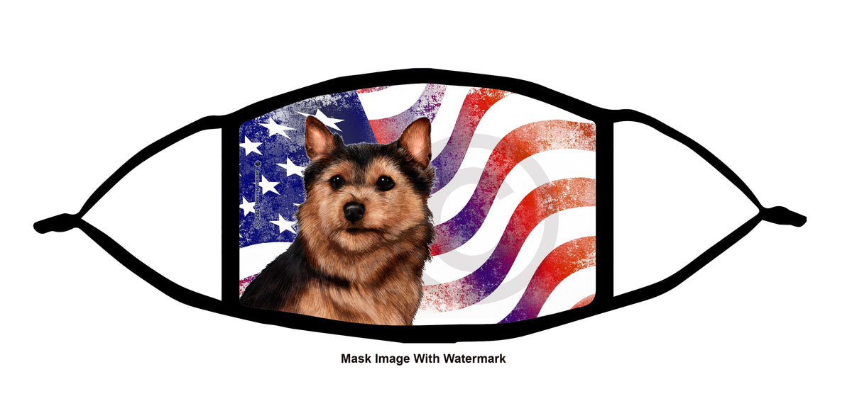 Norwich Terrier (Black and Tan) Face Mask