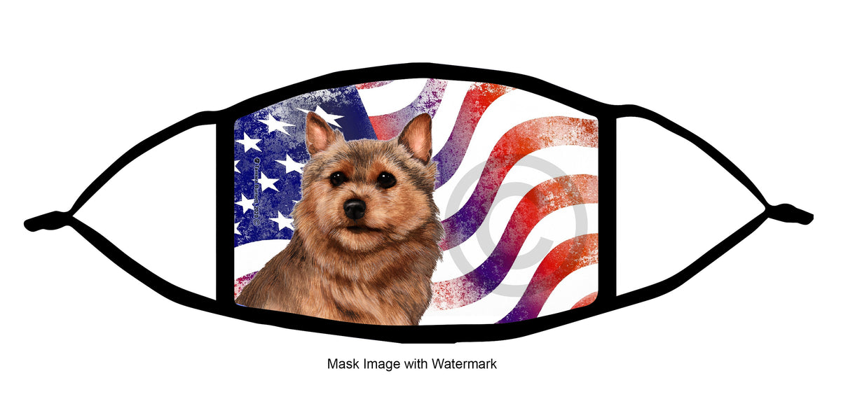 Norwich Terrier (Grizzle) Face Mask
