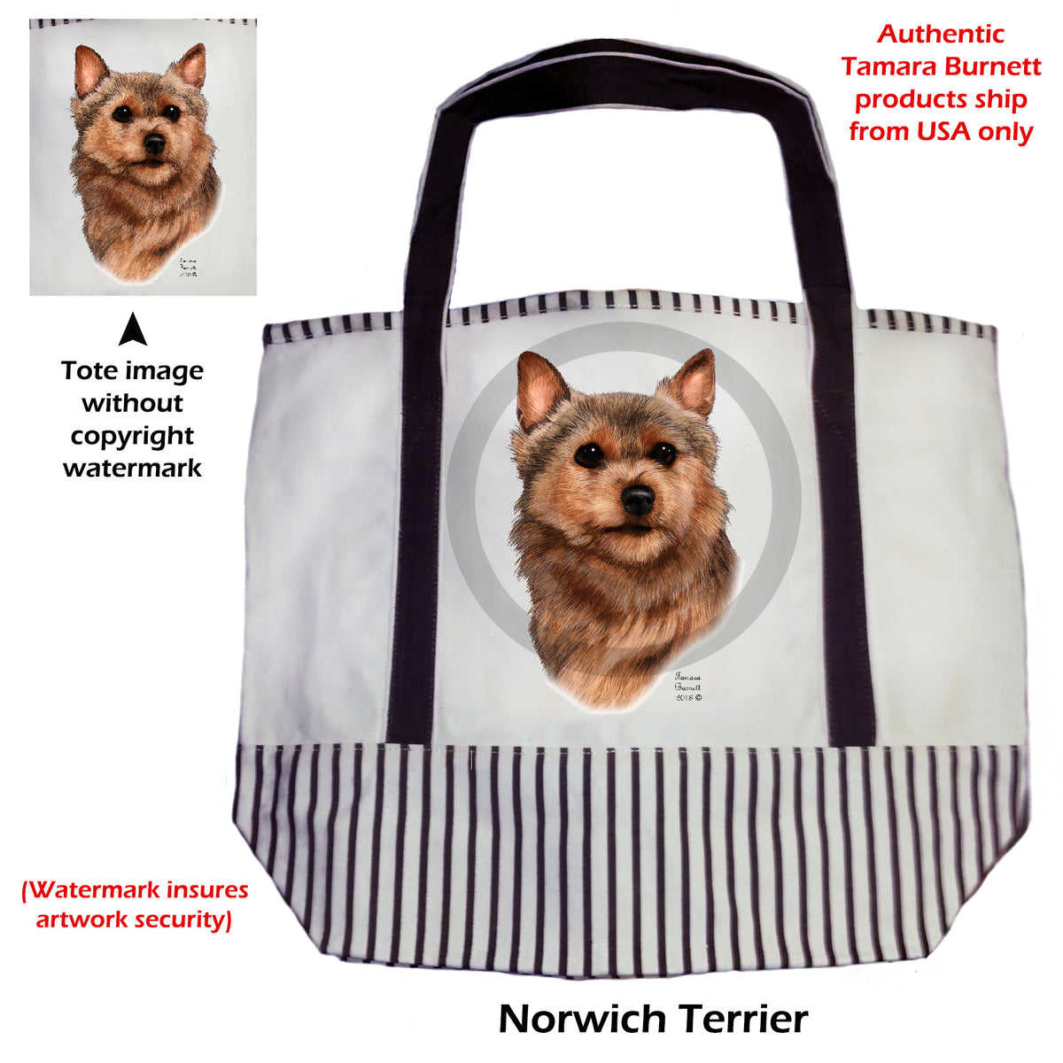 Norwich Terrier - Tote Bag