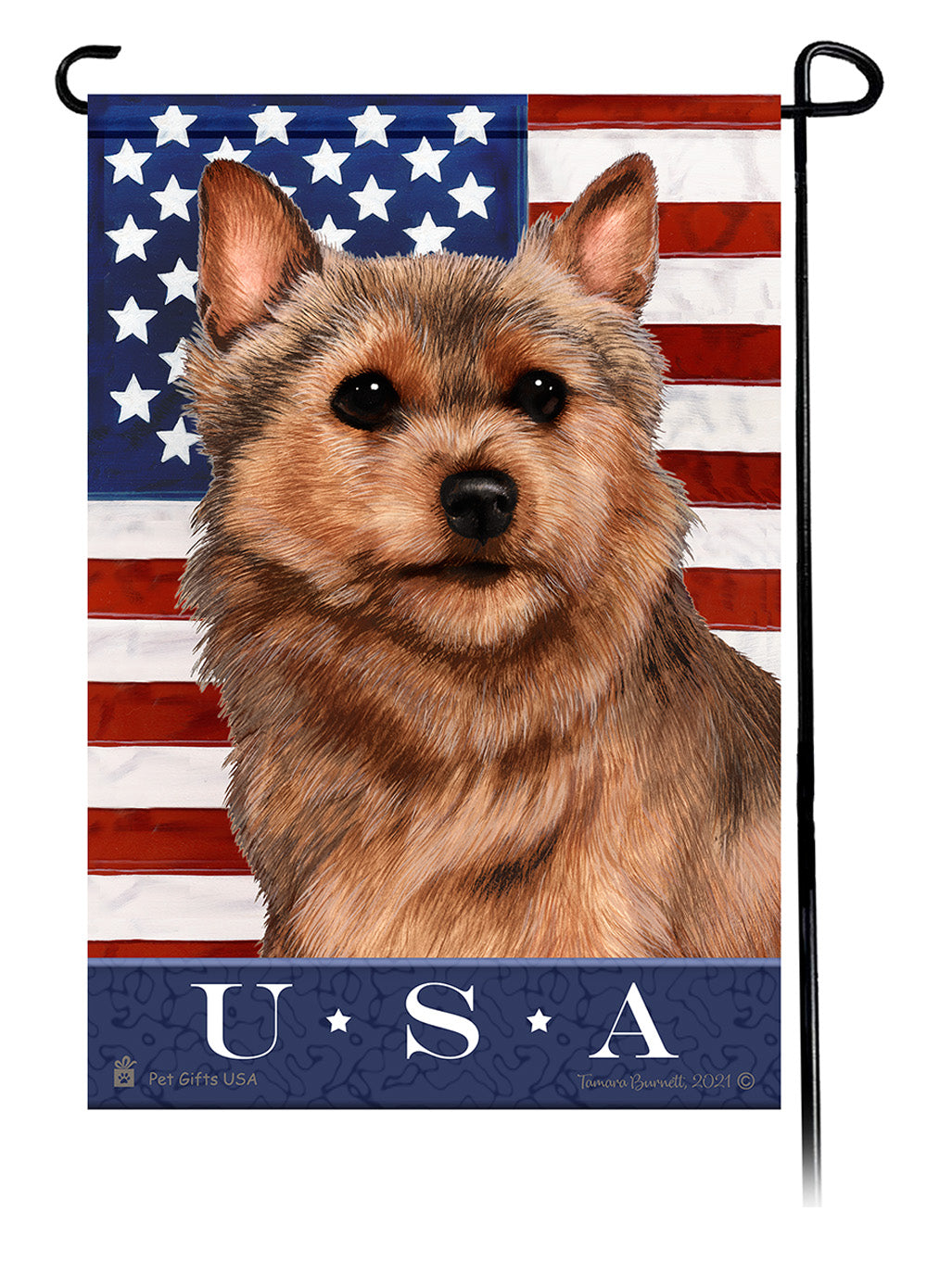 Norwich Terrier True Blue - Garden Flag