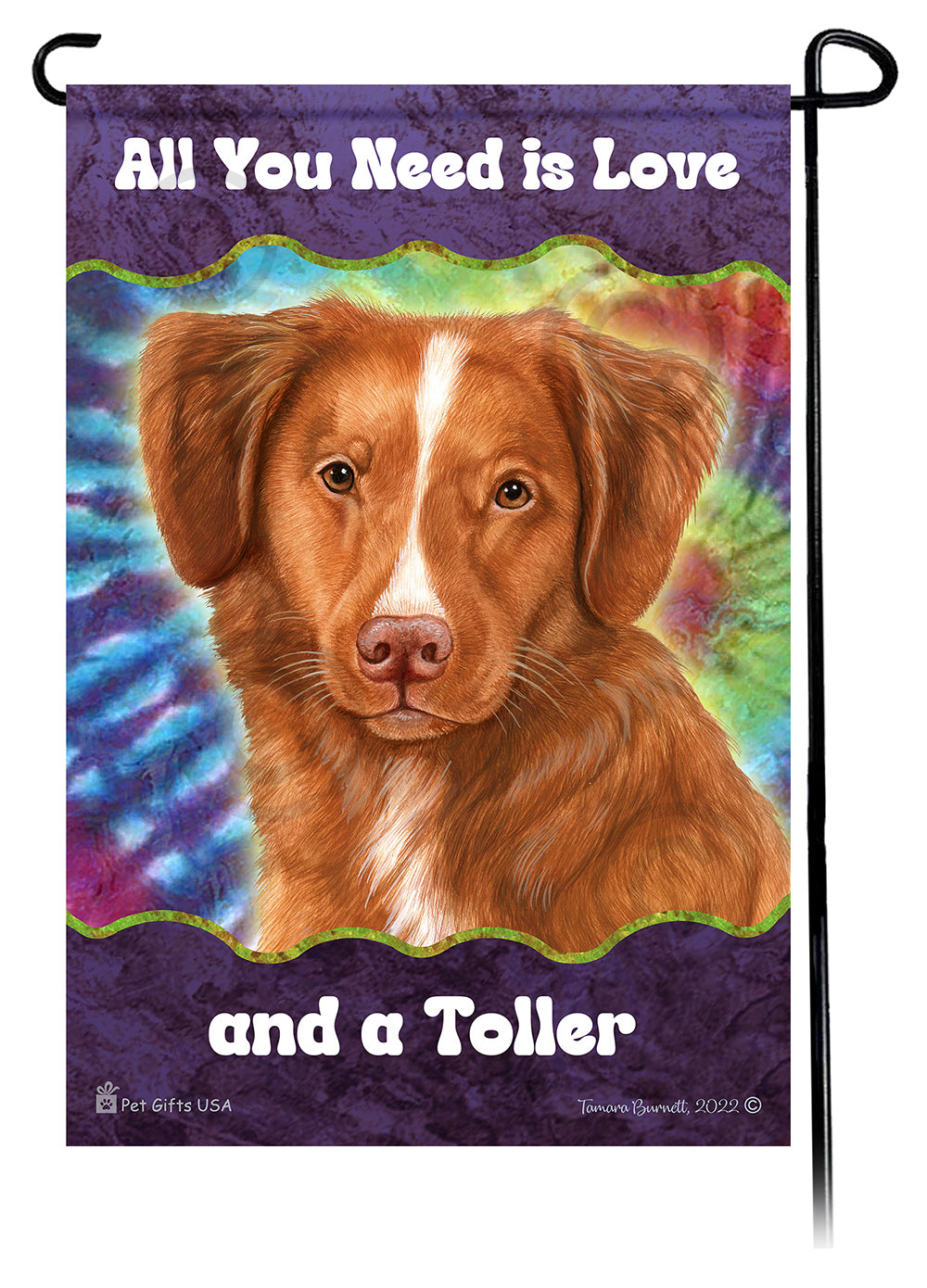 Nova Scotia Duck Tolling Retriever All You Need Is Love Garden Flags