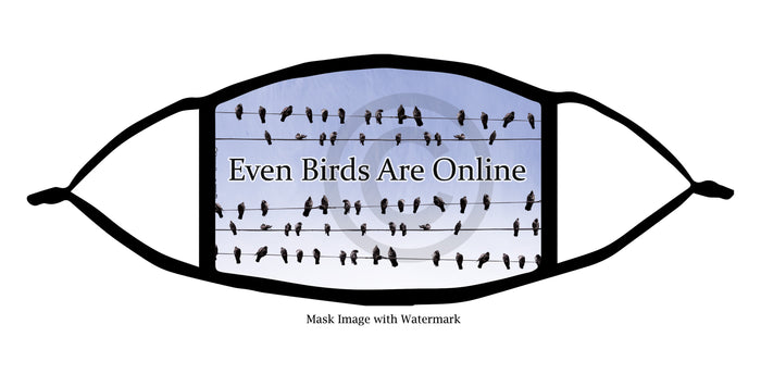 Even Birds Are Online Face Mask