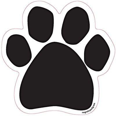 Dog Paw Shaped Magnets