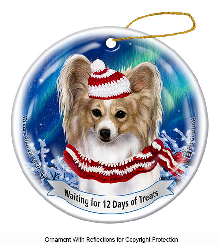 Papillon Lemon/White Ornament