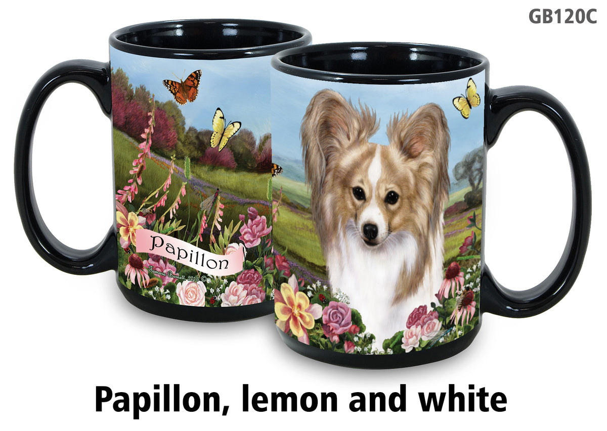 Papillon Lemon & White - Garden Party Fun Mug 15 oz