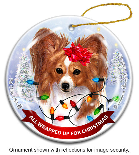 Papillon All Wrapped Up Ornament