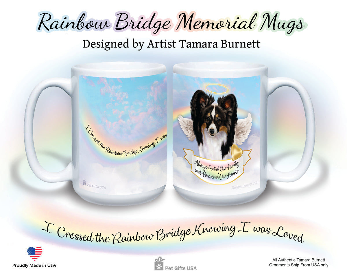 Papillon Sable/White Memorial Mug 15 oz