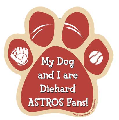 Baseball Diehard Paw Shaped Magnets
