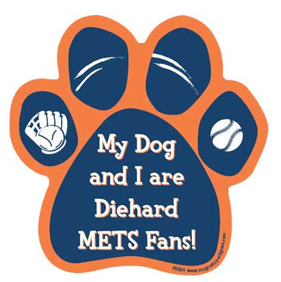 Baseball Diehard Paw Shaped Magnets