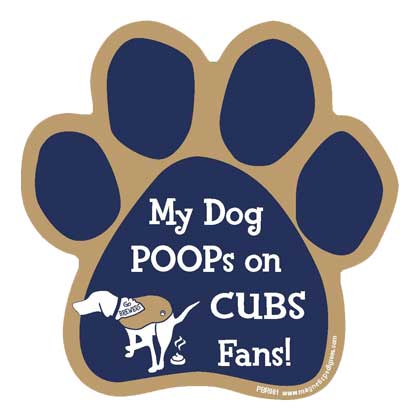 Baseball Rival Paw Shaped Magnets