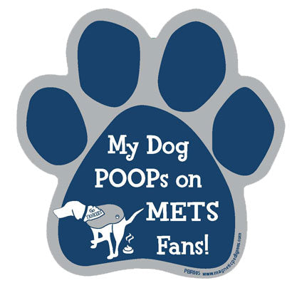 Yankees vs Mets - Baseball Rival Paw Magnet