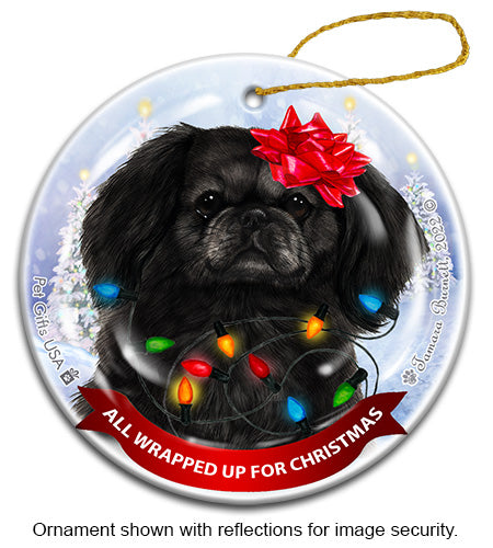 Pekingese Black Ornament