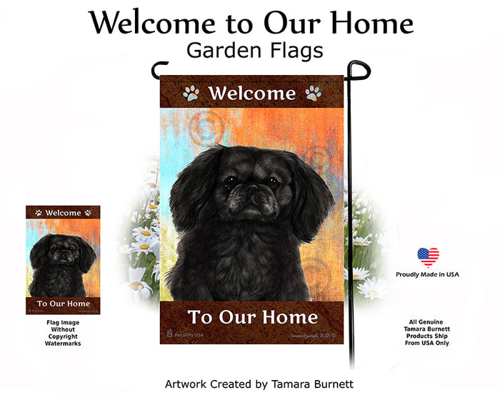 Pekingese Welcome To Our Home Garden Flags