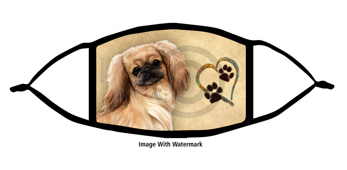 Pekingese (Fawn Sable) Face Mask