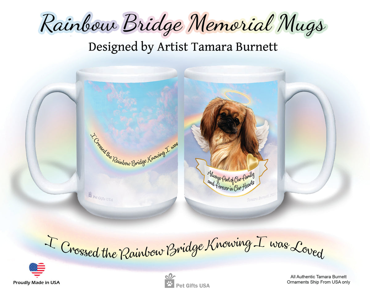 Pekingese Red Sable Memorial Mug 15 oz