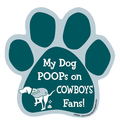 Football Rival Paw Shaped Magnets