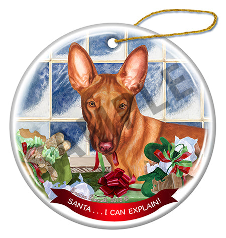 Pharaoh Hound - Santa I Can Explain Ornament