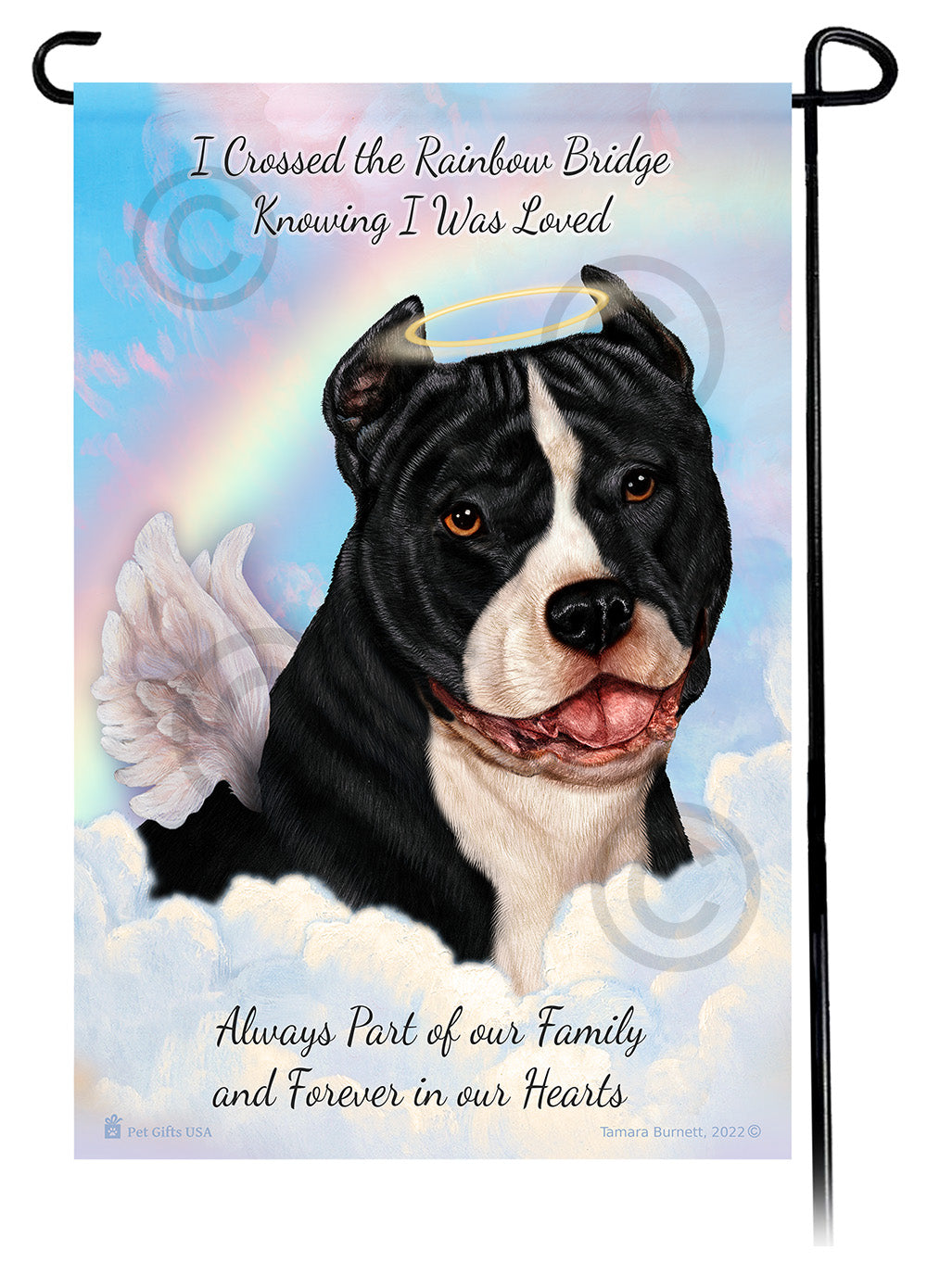 Pit Bull Memorial Garden Flags