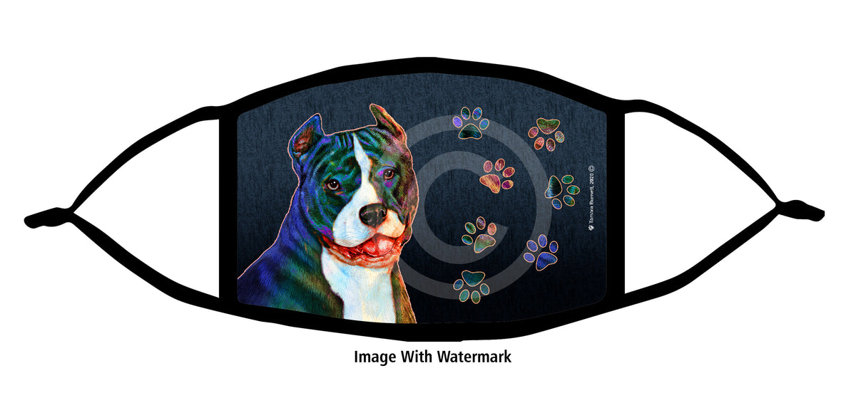 Pit Bull (Uncrop White) Face Mask
