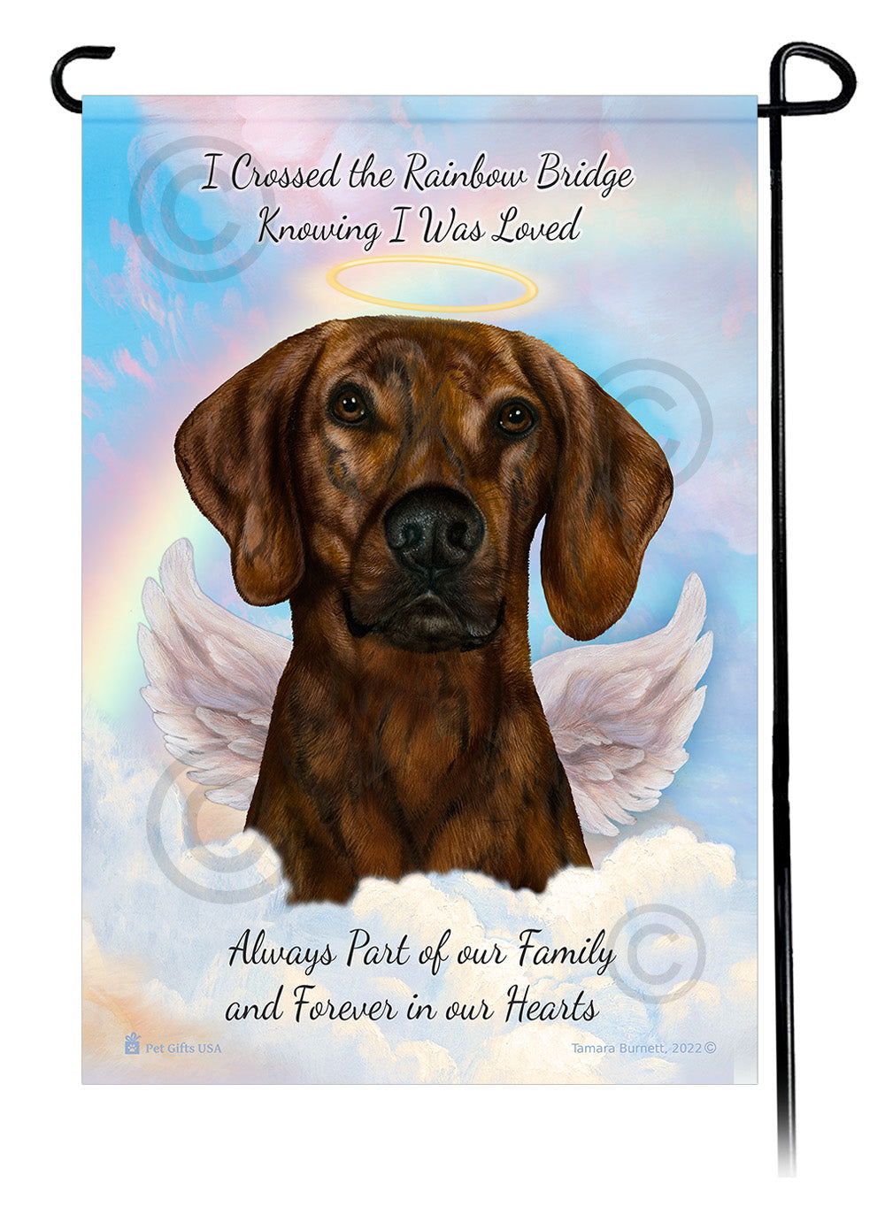 Plott Hound Memorial - Garden Flag
