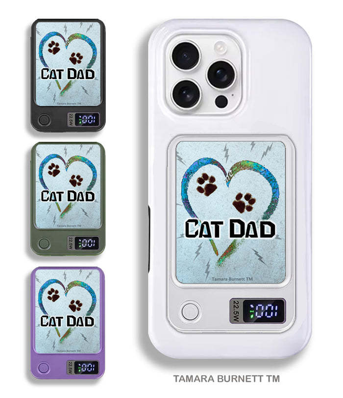 Cat Dad Phone Bank Wireless Charger