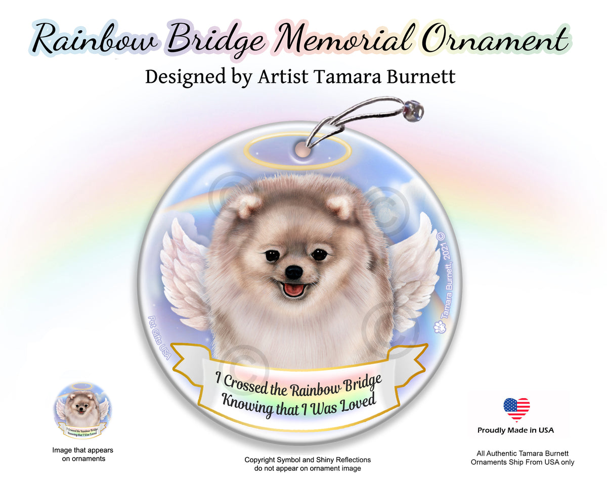 Pomeranian Silver Ornament