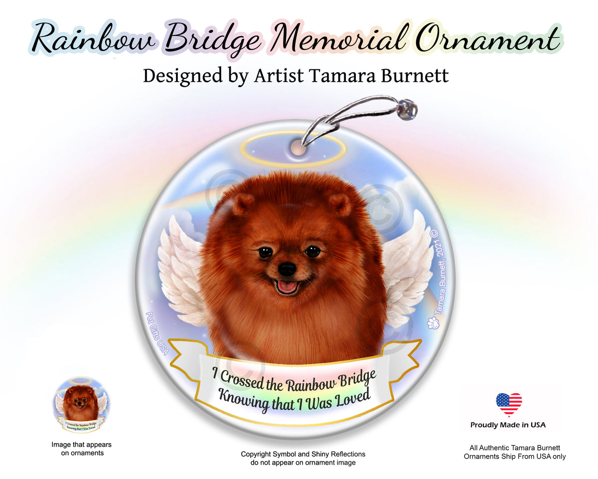 Pomeranian Red Ornament