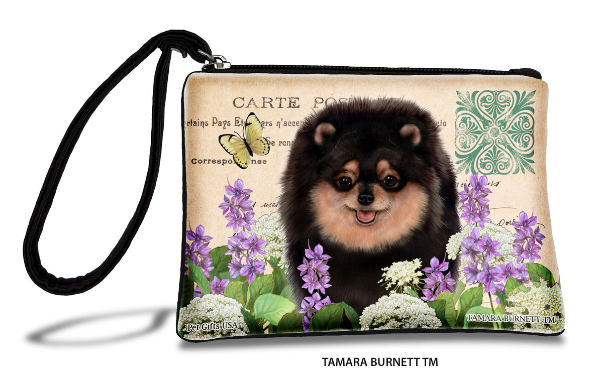 Pomeranian Black And Tan Zippees Pet Pouch