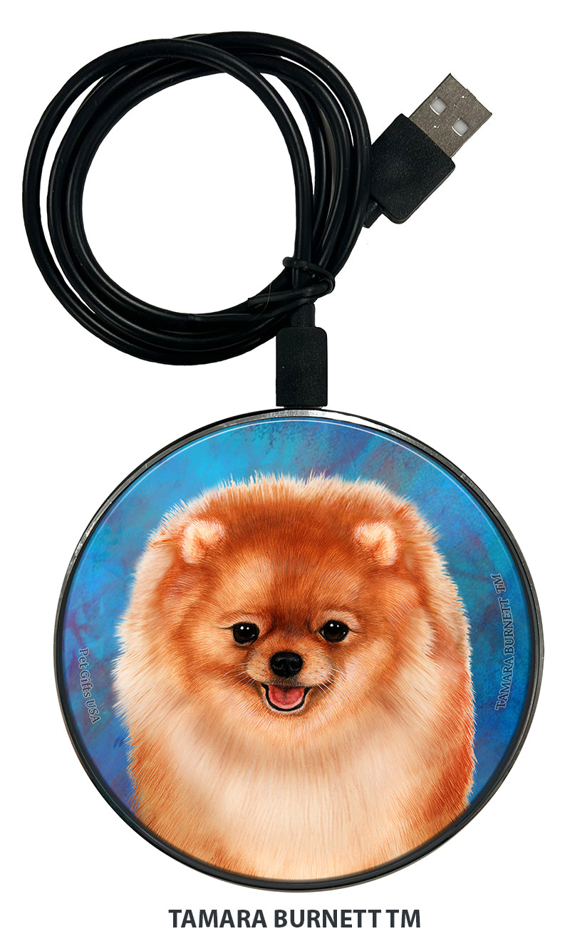 Pomeranian Orange Zoomies Wireless Charger