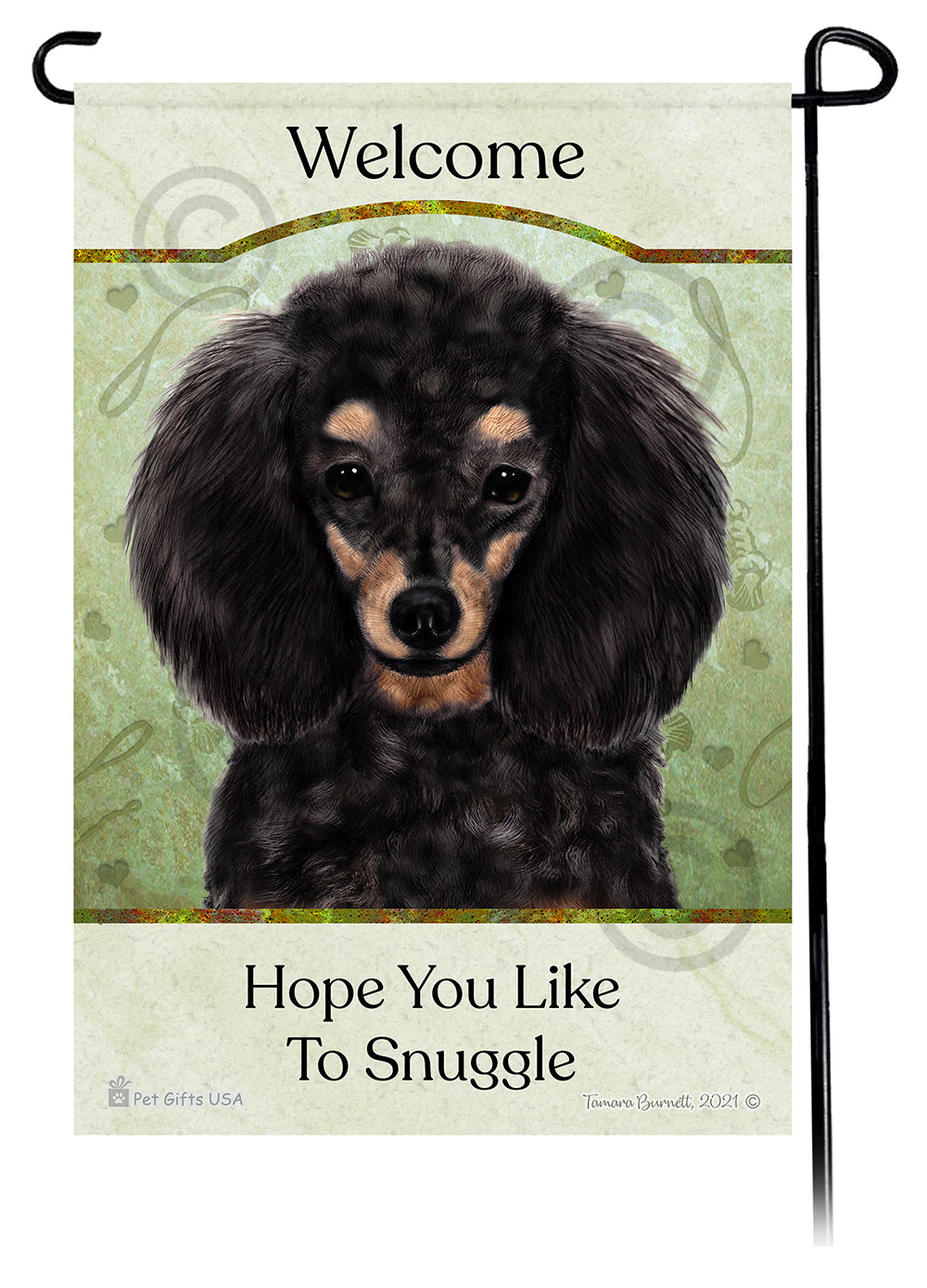 Poodle Hope You Like To Snuggle - Garden Flag