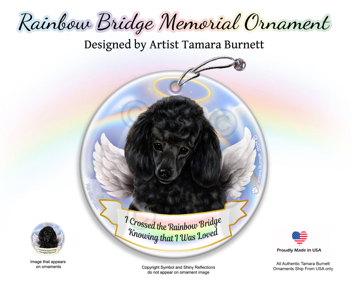 Poodle Black Ornament
