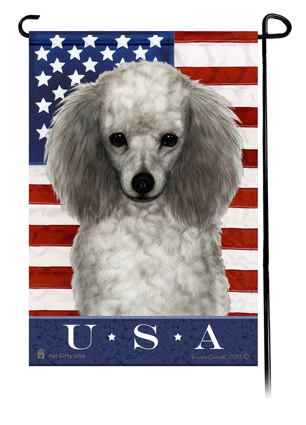 Poodle True Blue - Garden Flag