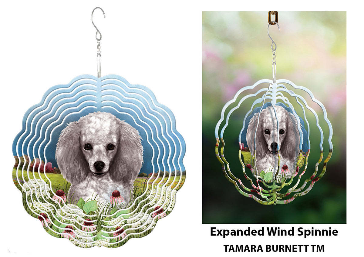 Poodle Silver Wind Spinner