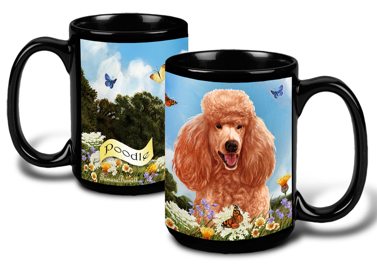 Poodle Standard Apricot - Garden Party Fun Mug 15 oz