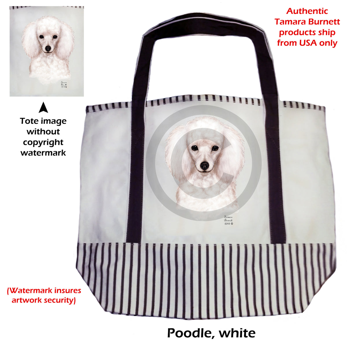 Poodle - Tote Bag