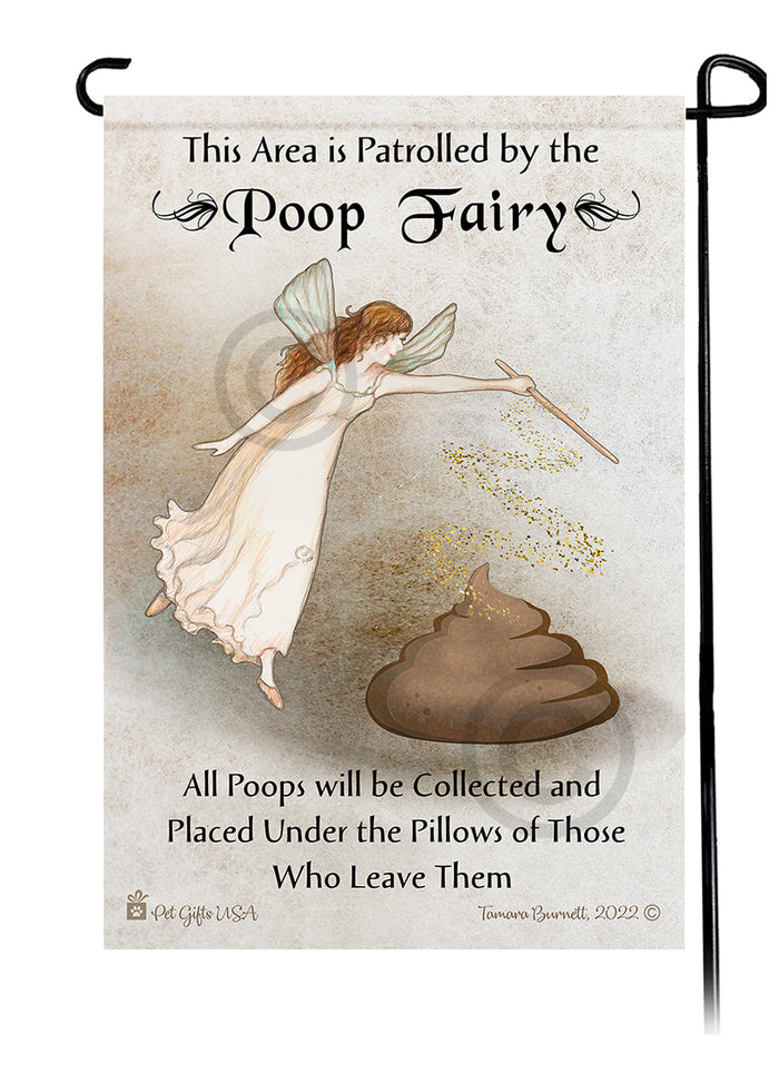 Poo Busters Garden Flags