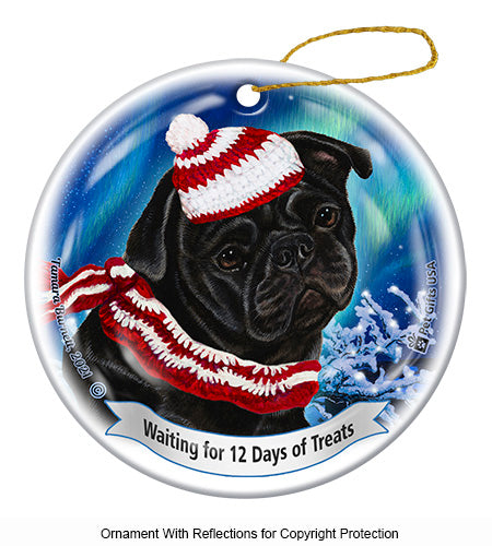 Pug 12 Days of Treats Ornament