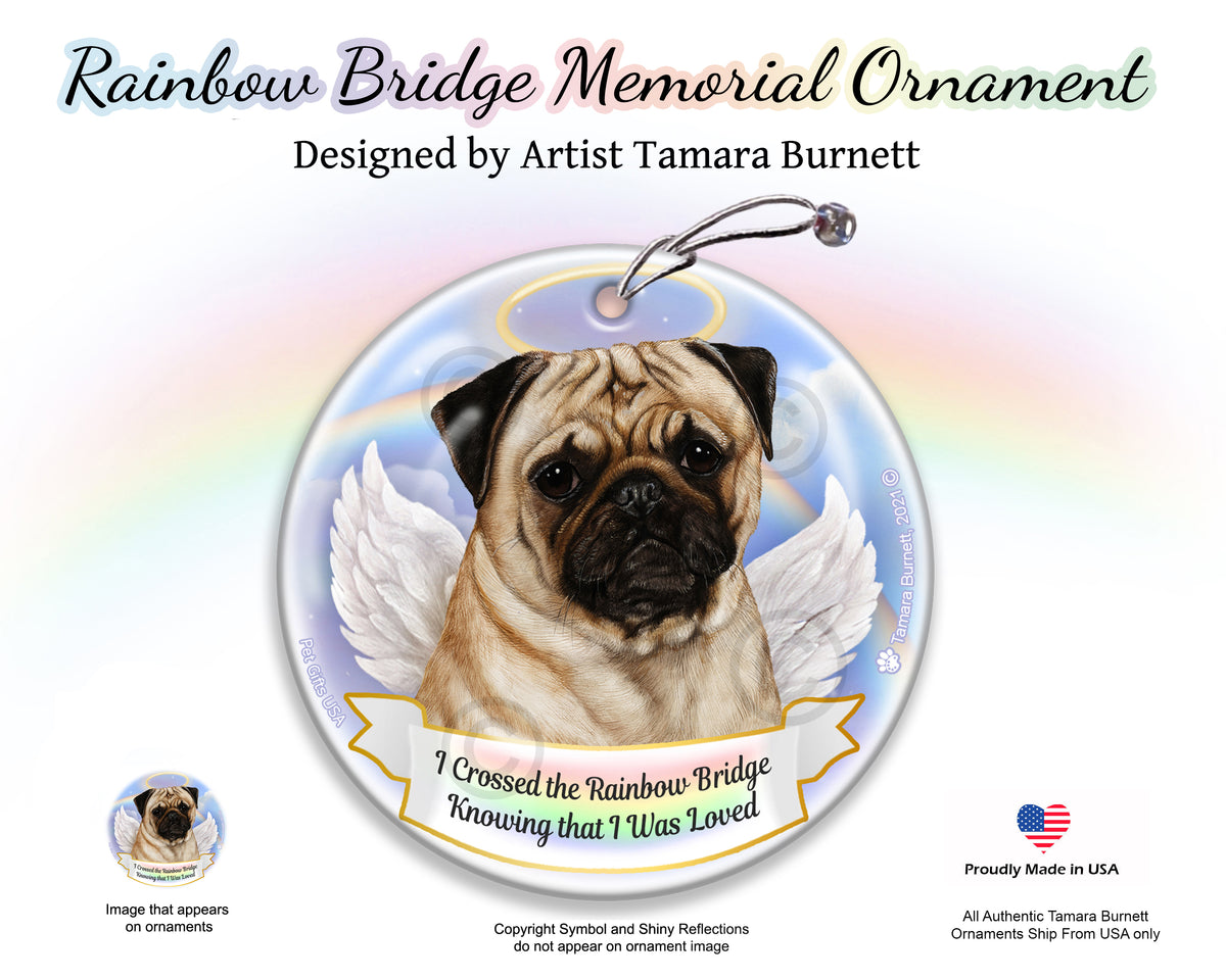 Pug Fawn Ornament