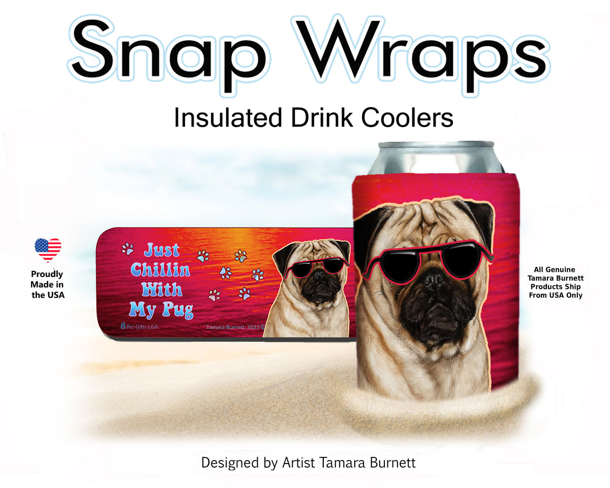 Pug Fawn Snap Wrap Cozy