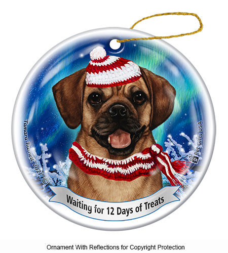 Puggle 12 Days of Treats Ornament