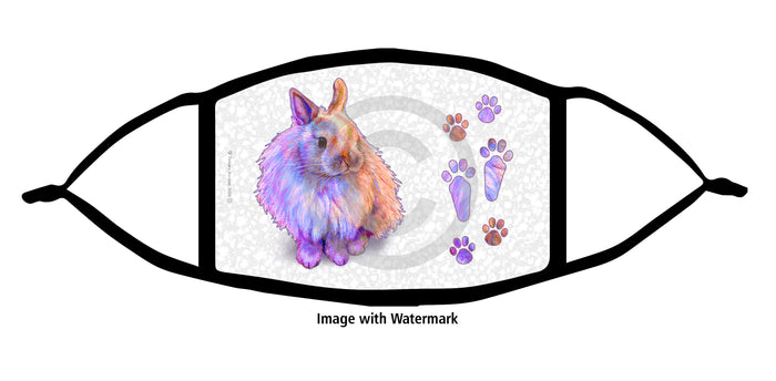Jersey Wooly Rabbit Face Mask