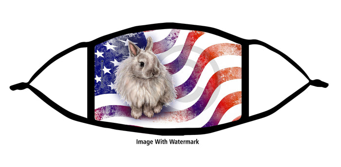 Jersey Wooly Rabbit Face Mask