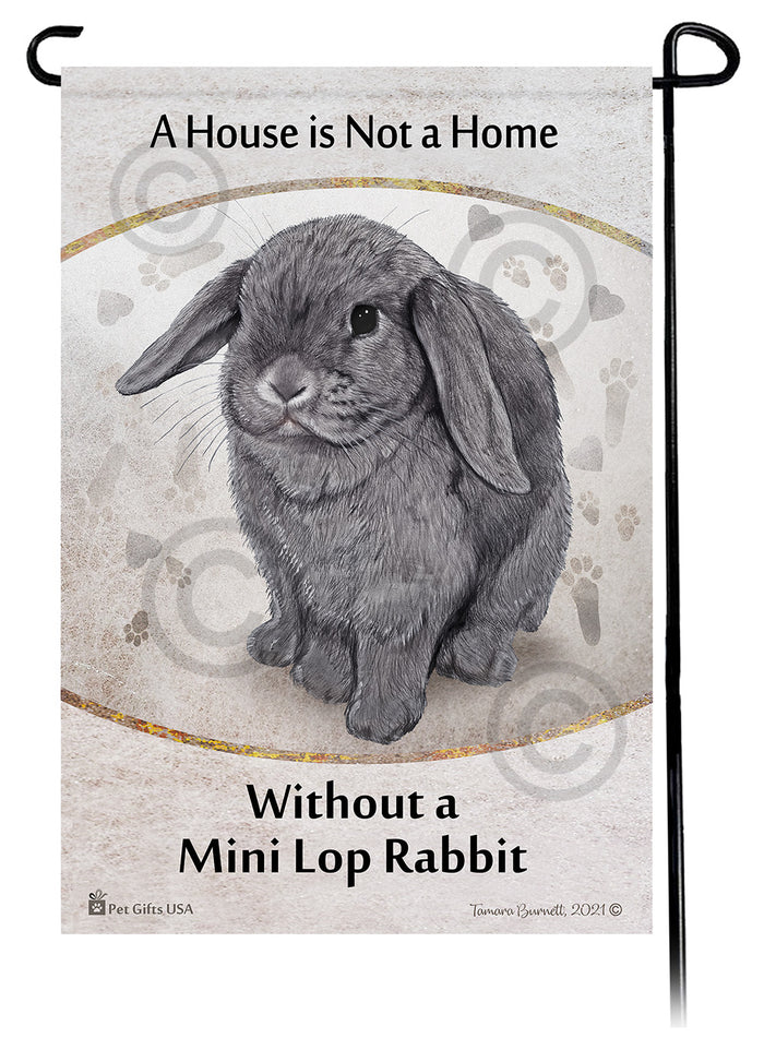Mini Lop Rabbit House Is Not A Home Garden Flag