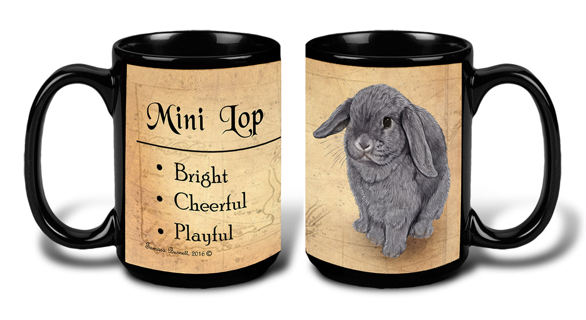 Mini Lop Rabbit Blue - My Faithful Friends Mug 15 oz