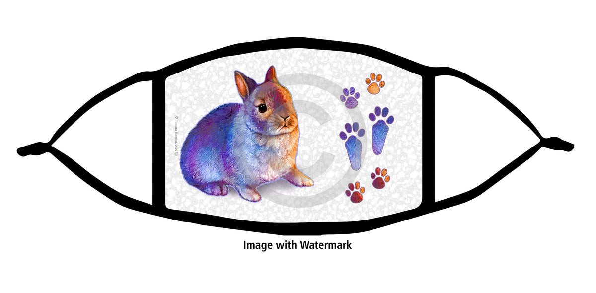 Netherland Dwarf Rabbit Face Mask