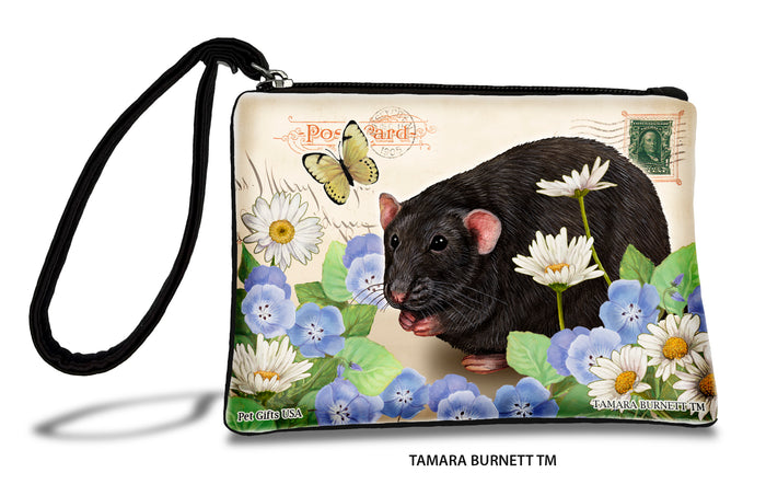 Black Solid Rat Zippees Pet Pouch