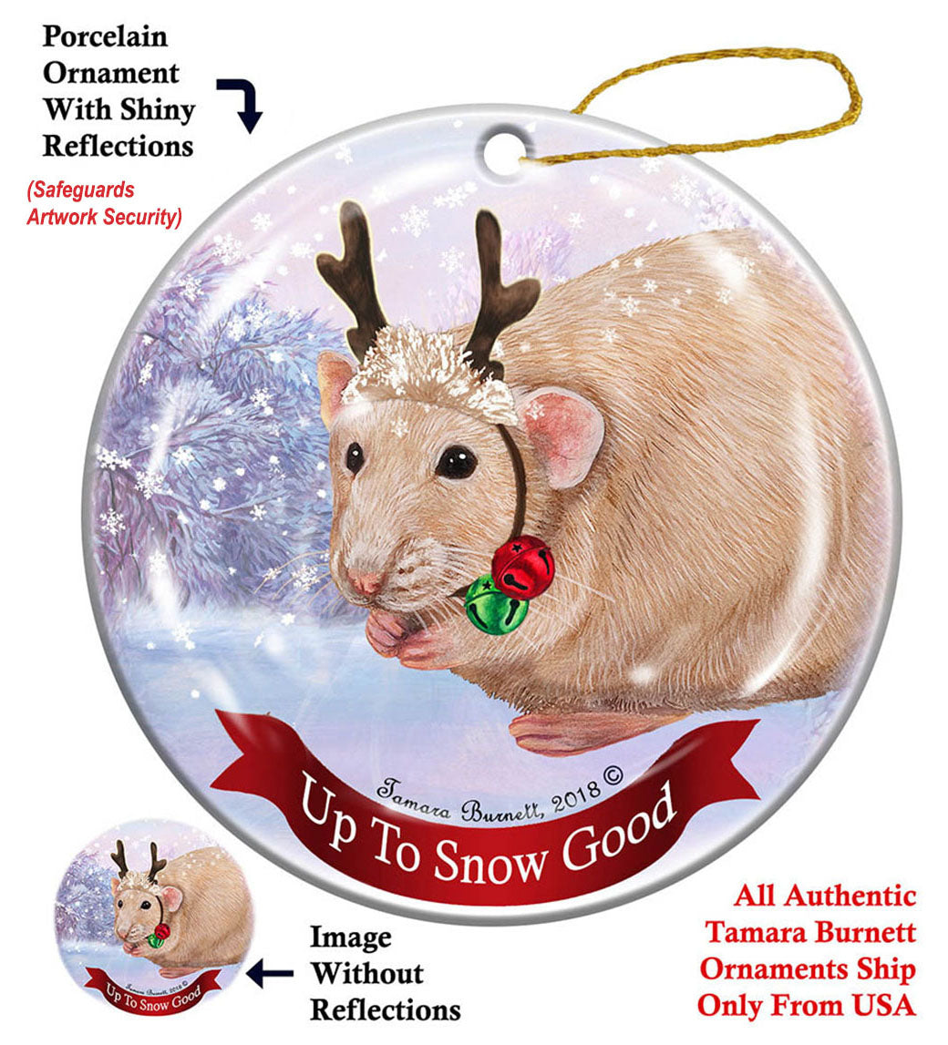 Fancy Rat - Up To Snow Good Ornament