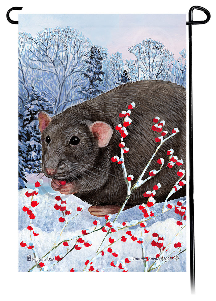 Grey Rat Winterberries Garden Flags