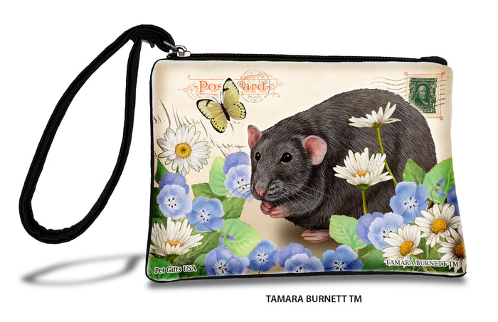 Light Grey Solid Rat Zippees Pet Pouch